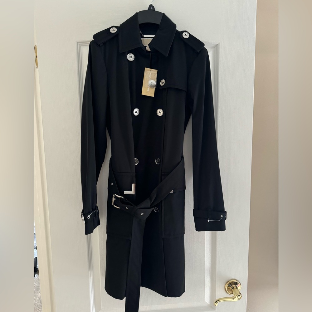 MICHAEL KORS DOUBLE BRESTED TRENCHCOAT SMALL SIZE NEW WITH TAG